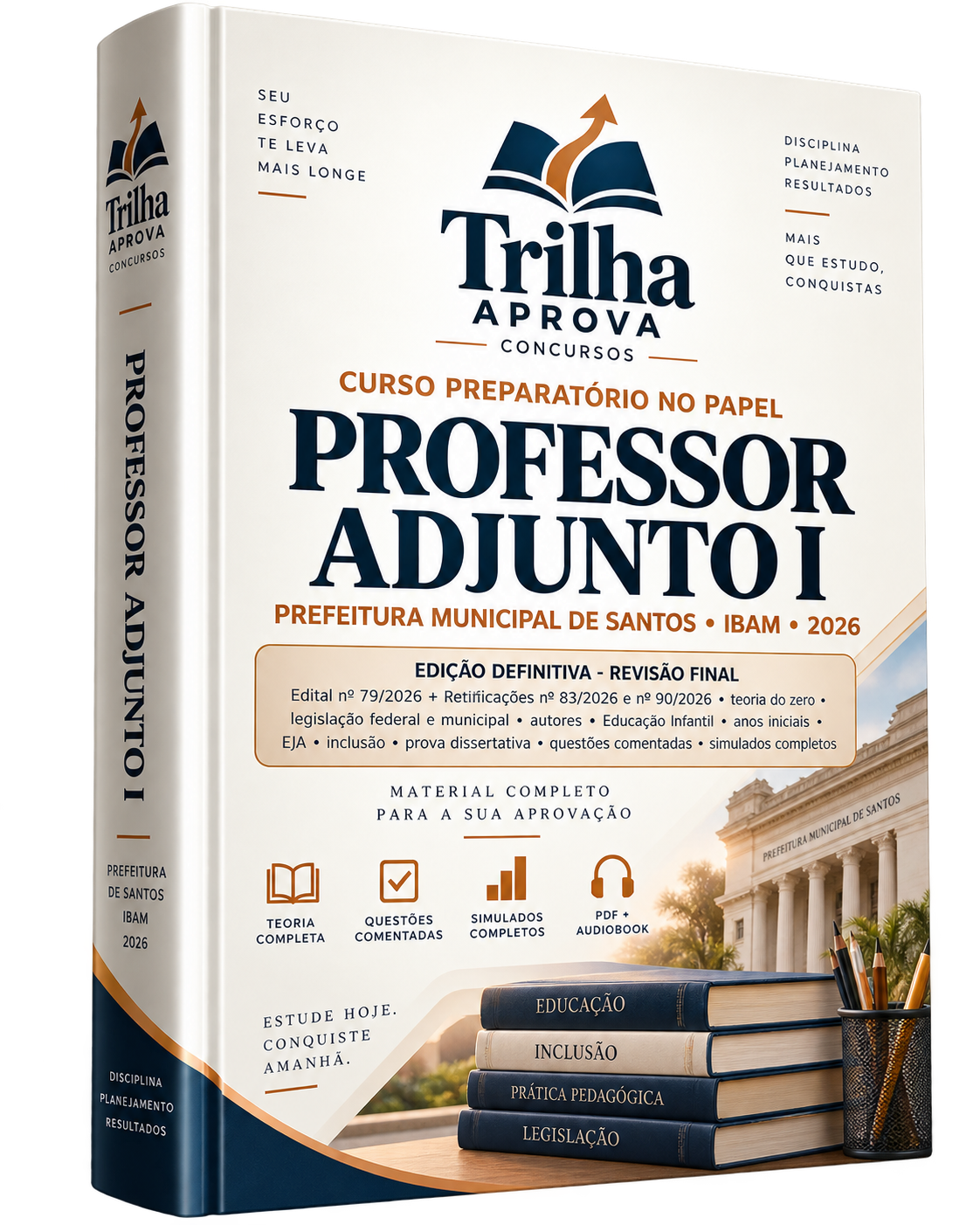 Capa da Professor Adjunto I — Santos 2026